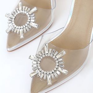 Midnight Silver Holographic Pointed-Toe Heels